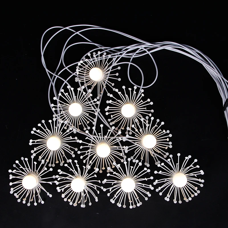 Star spring10 heads white color small daisy shape LED hanging light wedding large party event decorations supplier