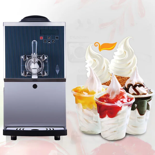 Pasmo S930T High Quality  Soft Ice Cream Machine with air Pump