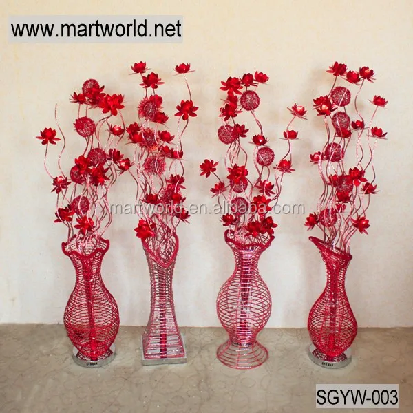 Hot  wholesale Decorative LED light wedding pillar ,wedding vase design for wedding decoration(SGYW-003)