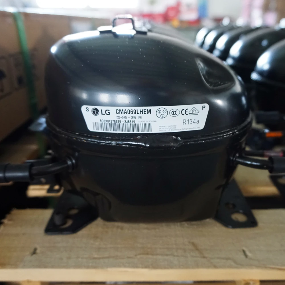 
Lowest Price LG1/8HP,1/6HP,1/5HP,1/4HP,1/3HP,1/2HP New Fridge Compressor with Separate Carton Loading in Big Stock 