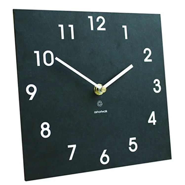 Slate Edge Design Wall Clock