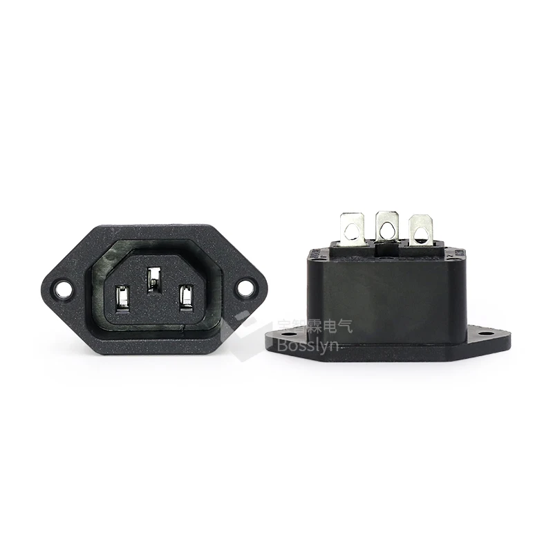 IEC C13 PCB Mount Female Power Jack Socket Connector