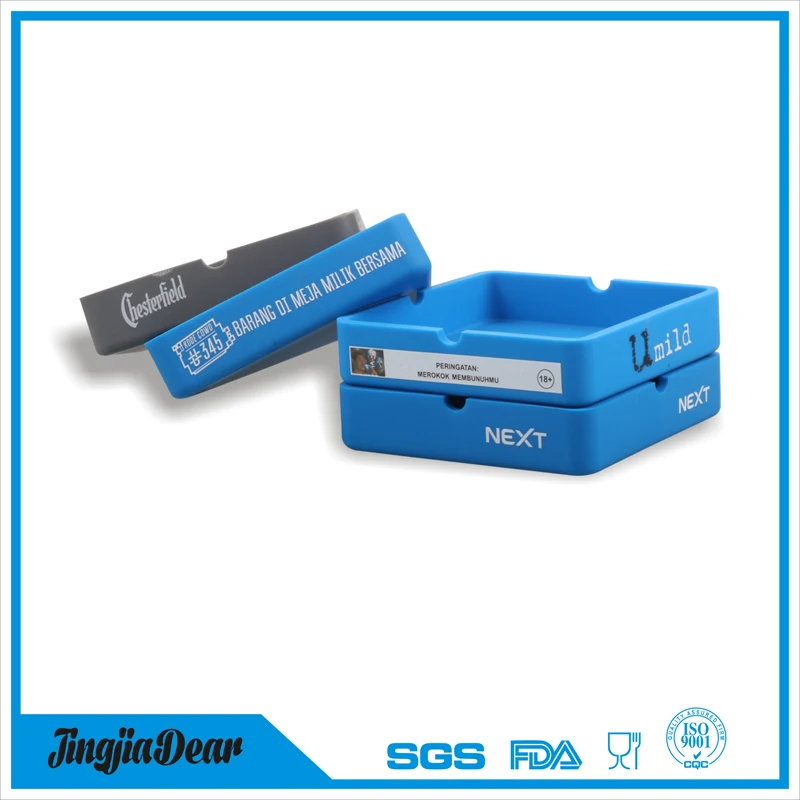 smell proof brand new flexible custom logo print silicone cool ashtrays