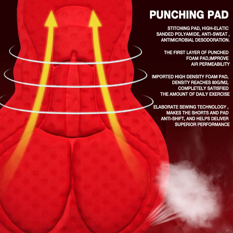 Customized Wholesale Coolmax Sponge Pad Cycling Underwear Women Cycling Shorts