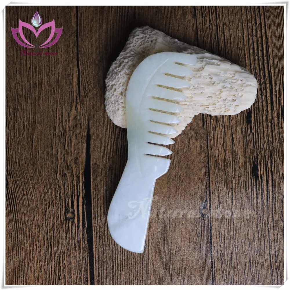 wholesale chinese medicine apparatus natural jade comb guasha Therapy head Massage tool
