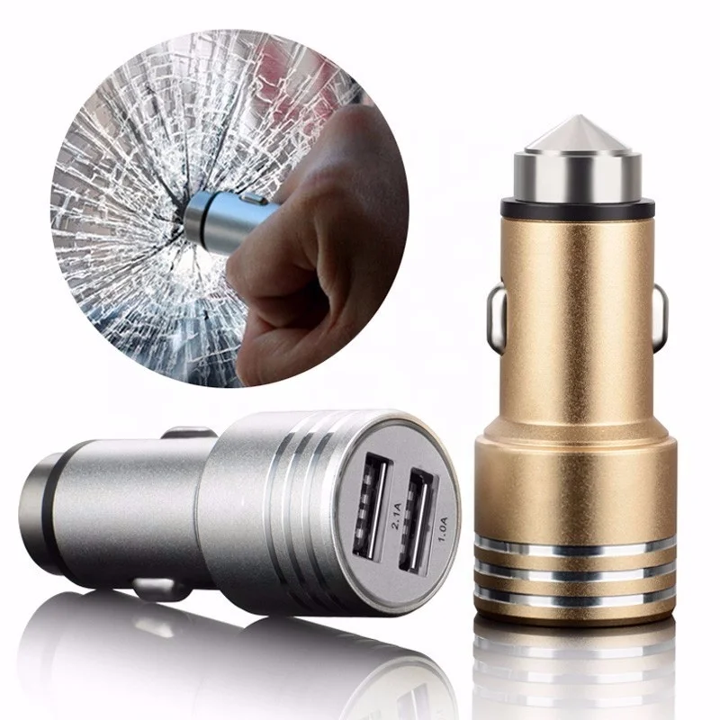 
Best charging mobile phone accessories Dual Usb Car Charger 2 usb Ports Smart chargers 