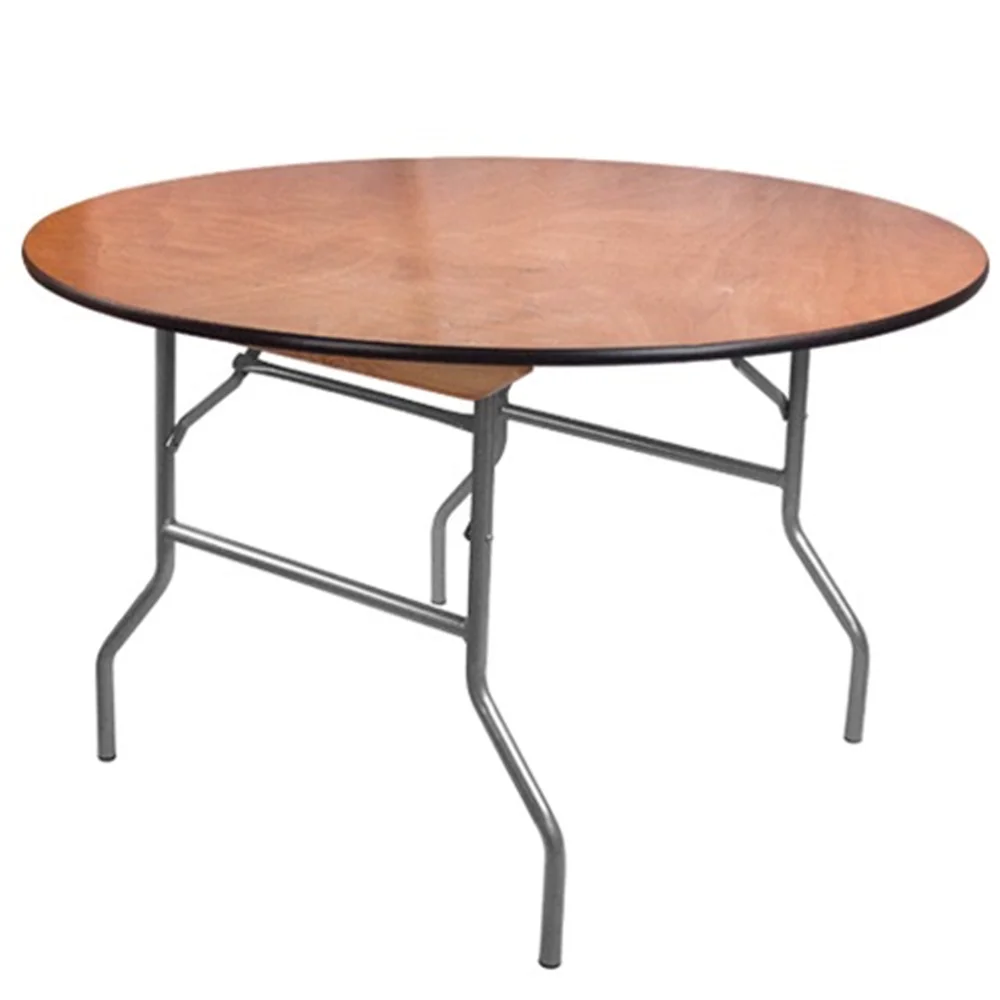 60 inch wholesale plywood folding wood restaurant banquet hall table