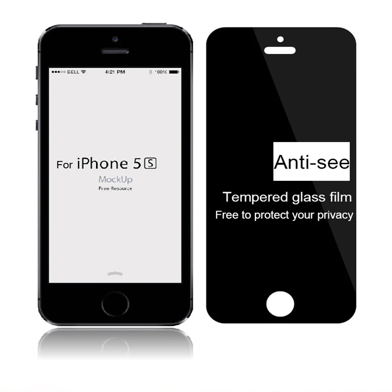 телефон аксессуары 9 H 2.5D конфиденциальности Anti-Explosion Закаленное стекло пленка для iPhone 4/5/5S /SE Screen Protector