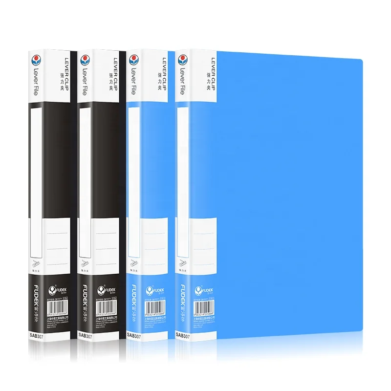 Aluminum custom hardcover conference spring colored stationery metal clip luxury office a4 size plastic pp file Folder with flap