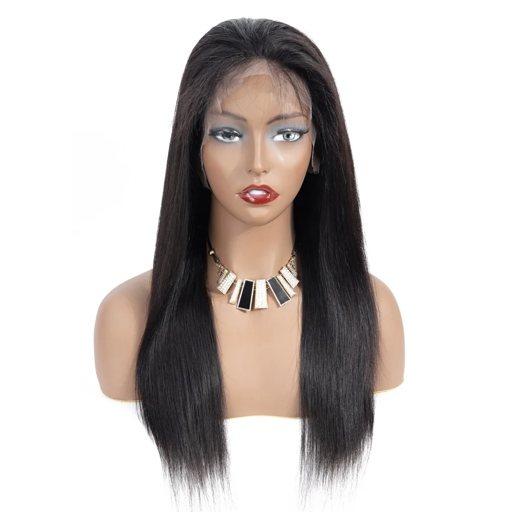 Быстрая доставка от производителя бразильские человеческие волосы выровненные с кутикулой Детские волосы 360 парик на сетке фронтальный парик