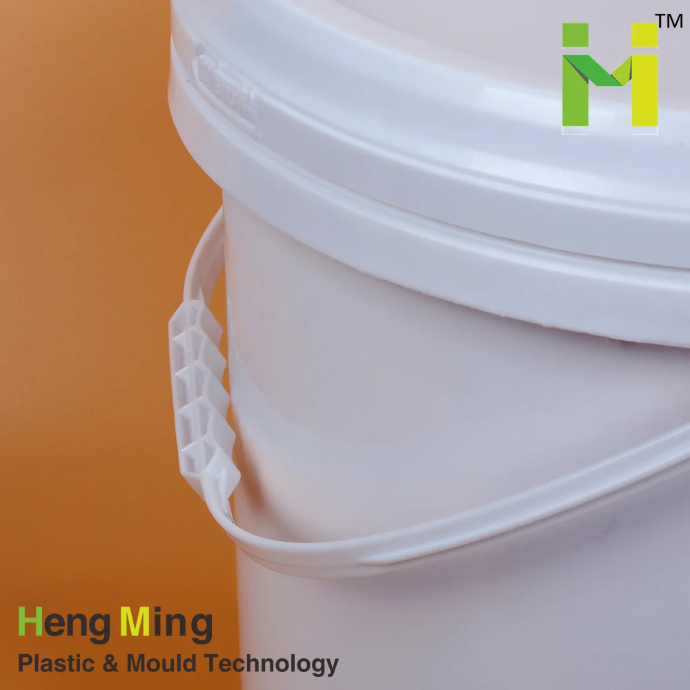 Bucket with Lid 10l 10 Kg/l/liters/litr Thermos Pp Ice Cream Plastic Usually Stack in Bulk,outer with Plastic Bags White 1000pcs