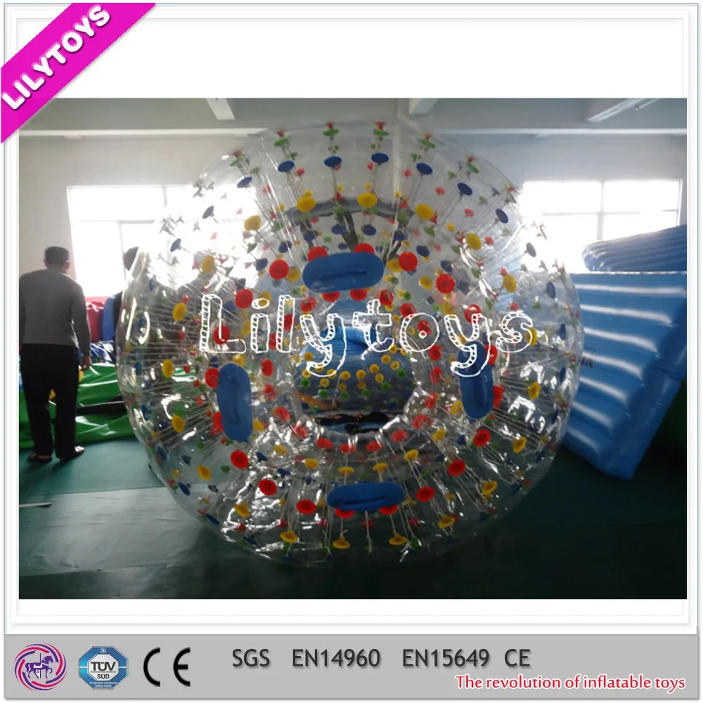 TPU/PVC material high quality inflatable body zorbe bowling ball