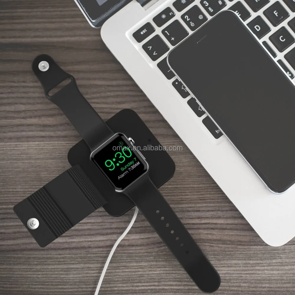 New design colorful cord bobbin winder Cord Winder for apple watch Series 1 Series 2, Soft Silicone Charge Holder Stand