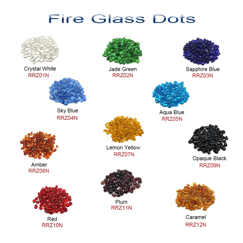 Charming modern gas fire pit glass rocks for fire pit decoration