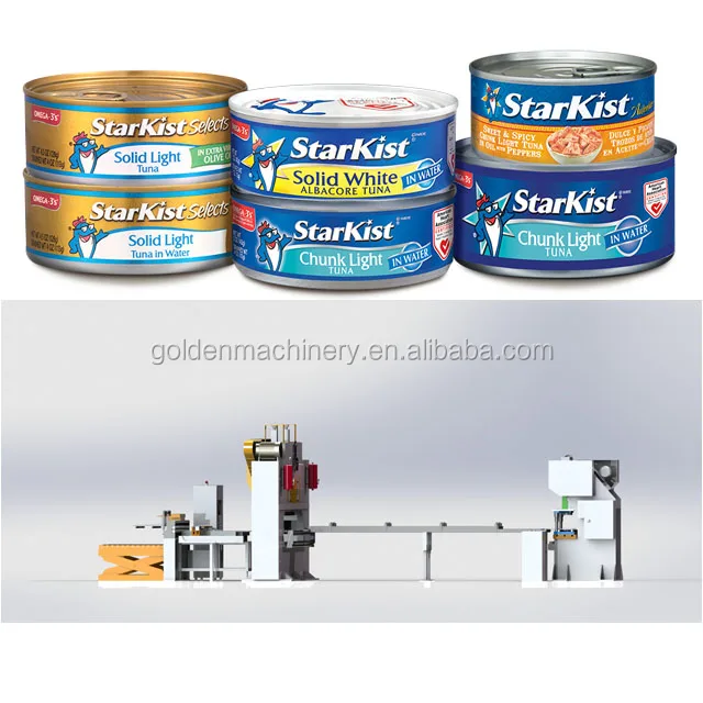 2 piece can making machine for canned food, sardine, tuna, tomato paste production line