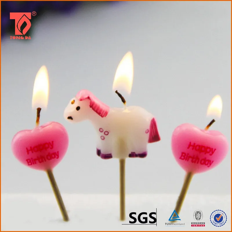 Factory 3D Design Cartoon Birthday Candle For Baby Party