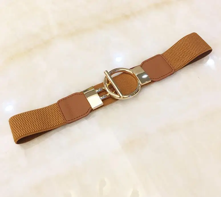 Elastic Belt Stretchable Belt with Interlocking Buckle