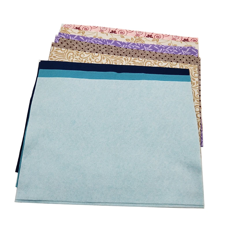 Multi Colors regenerated polyester fiber needle punched Non Woven Fabric rolls