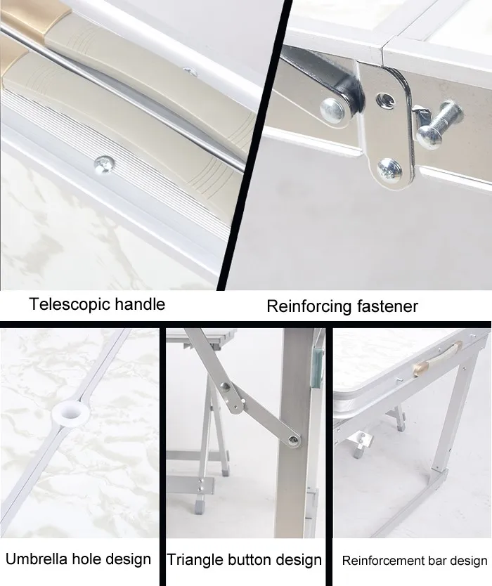 
Low Price Portable Exhibition Plastic Folding Table 