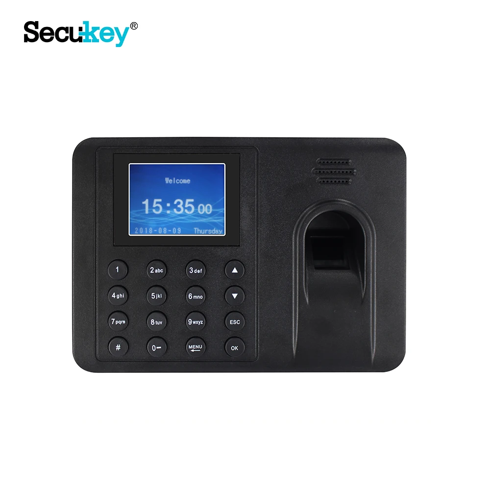 Сканер отпечатков пальцев времени и времени посещаемости и контроль доступа
