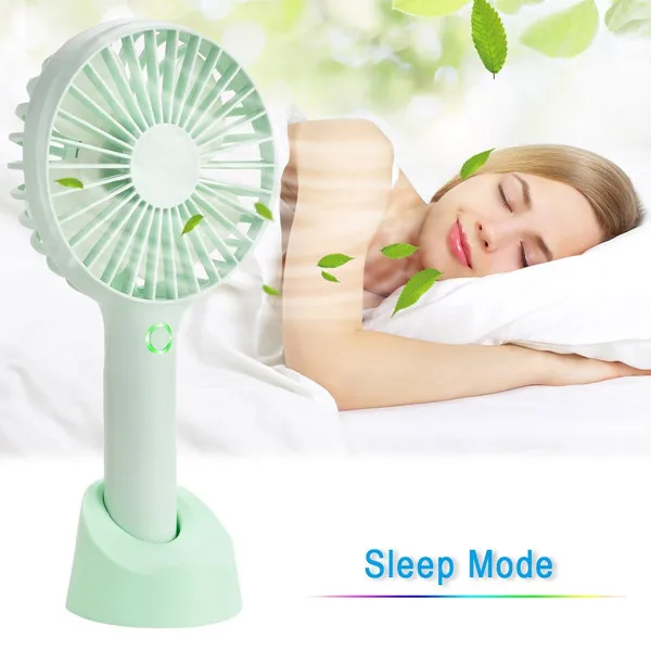 Новинка 2018, перезаряжаемый Настольный портативный мини-вентилятор на батарейках со светодиодным экраном