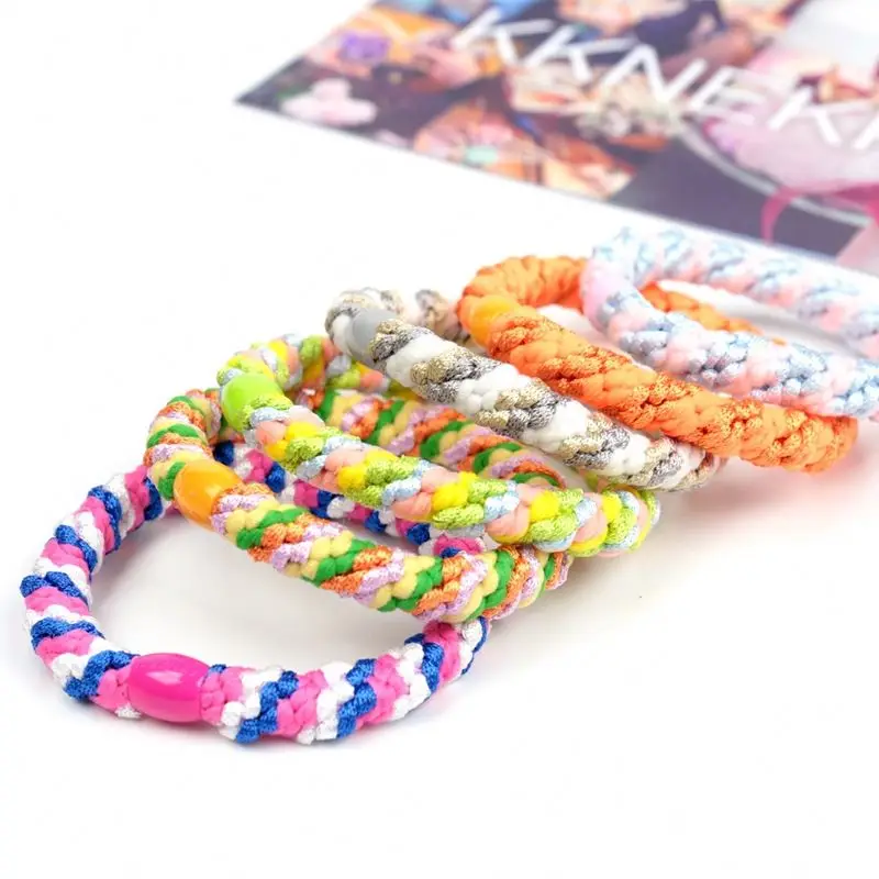 CLARMER  Wholesale New Fashion Simple Elastic Hair Ring Velvet Rubber Custom Kknekki Hair Band Elastic Hair Ties For Women