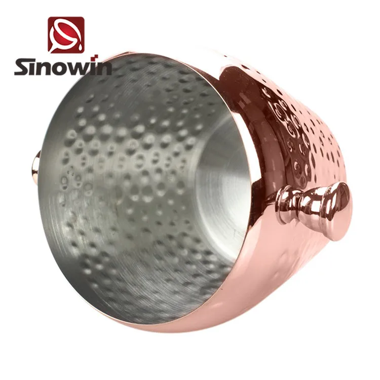 Ведро для пива льда вина ведра с ушками оптовая продажа из нержавеющей стали охладители и держатели аксессуары бара инструменты ежедневного приготовления