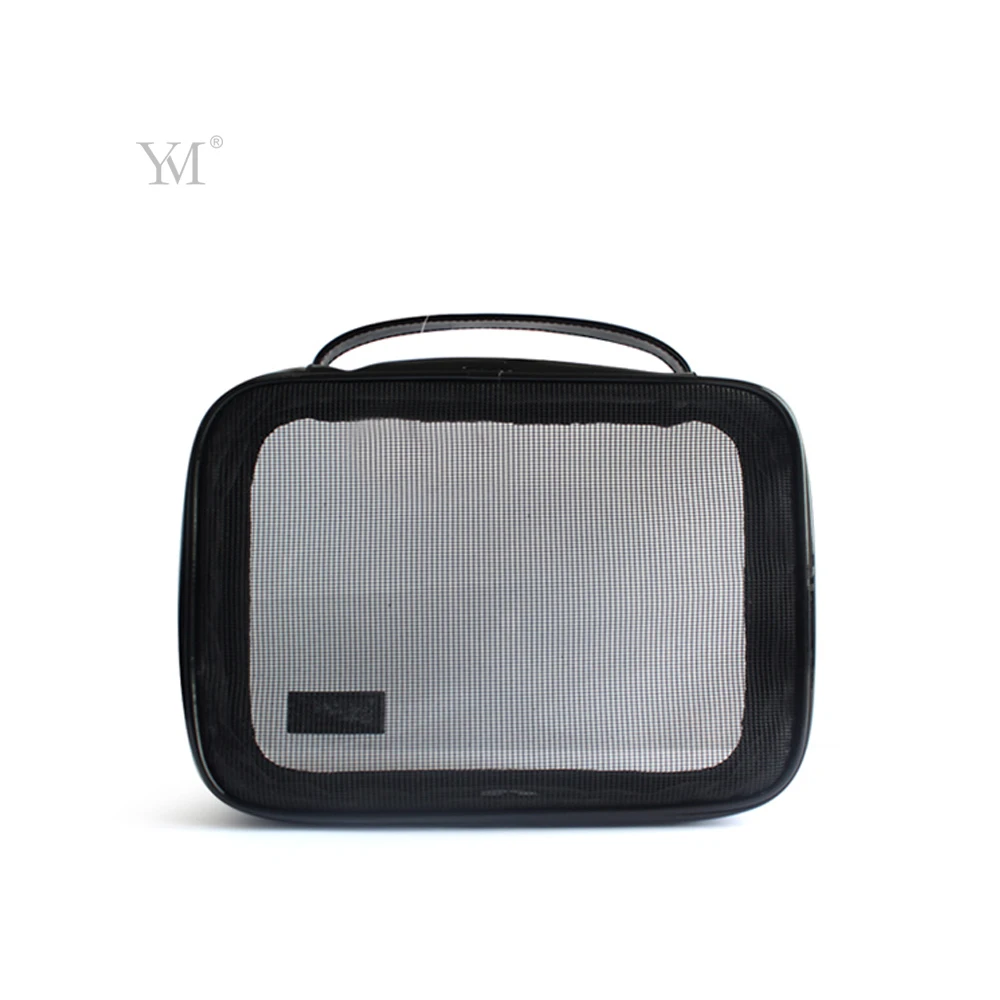 OEM cosmetic pouch blank plain zip lock transparent plastic pvc cosmetic makeup bag