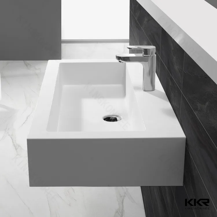 Раковина/раковина современного дизайна с твердой поверхностью для ванной комнаты