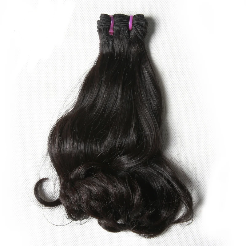 Double drawn Raw Indian virgin hair Mink Wavy 100g/pcs Natural color bundles wholesale hair online