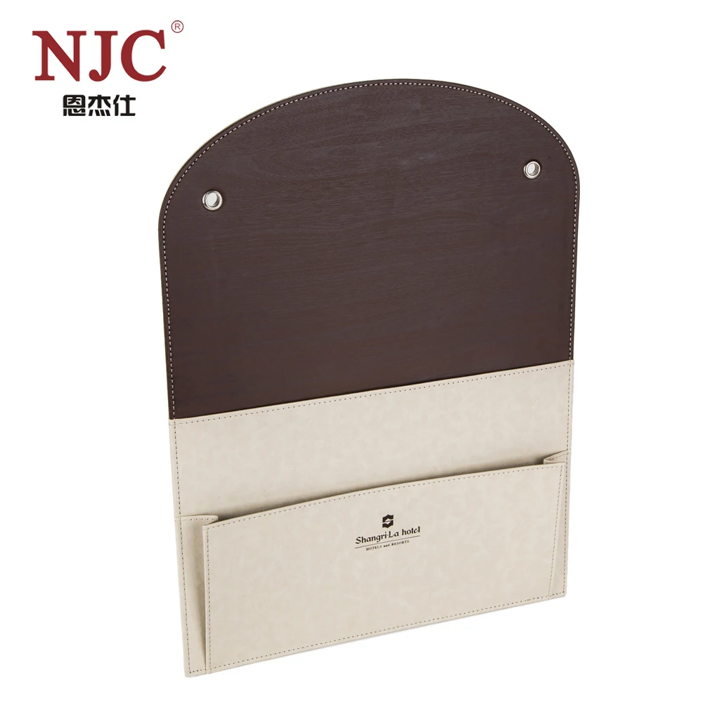 
Household hotel washroom data holder PU leather Laundry clip holder bag hotel guest room supplies bed sheet clip 