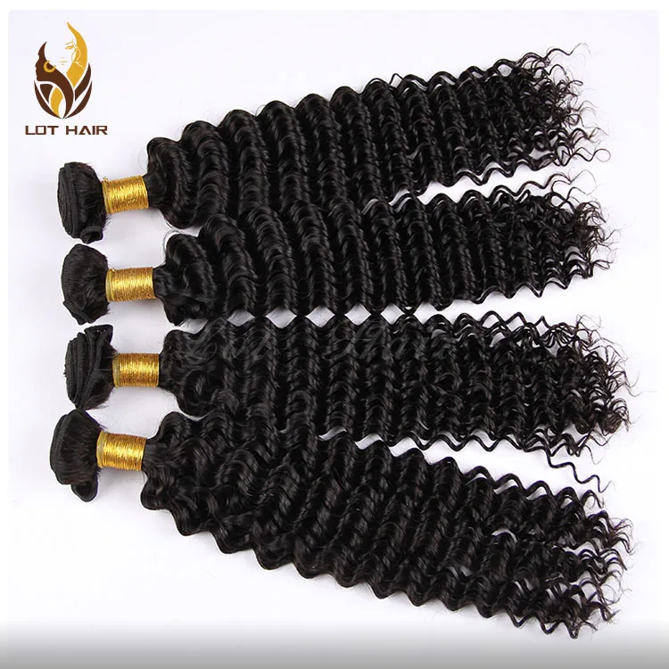 Unprocessed 12A 100% Human Virgin Remy hair Malaysian deep curly Hair Weaving