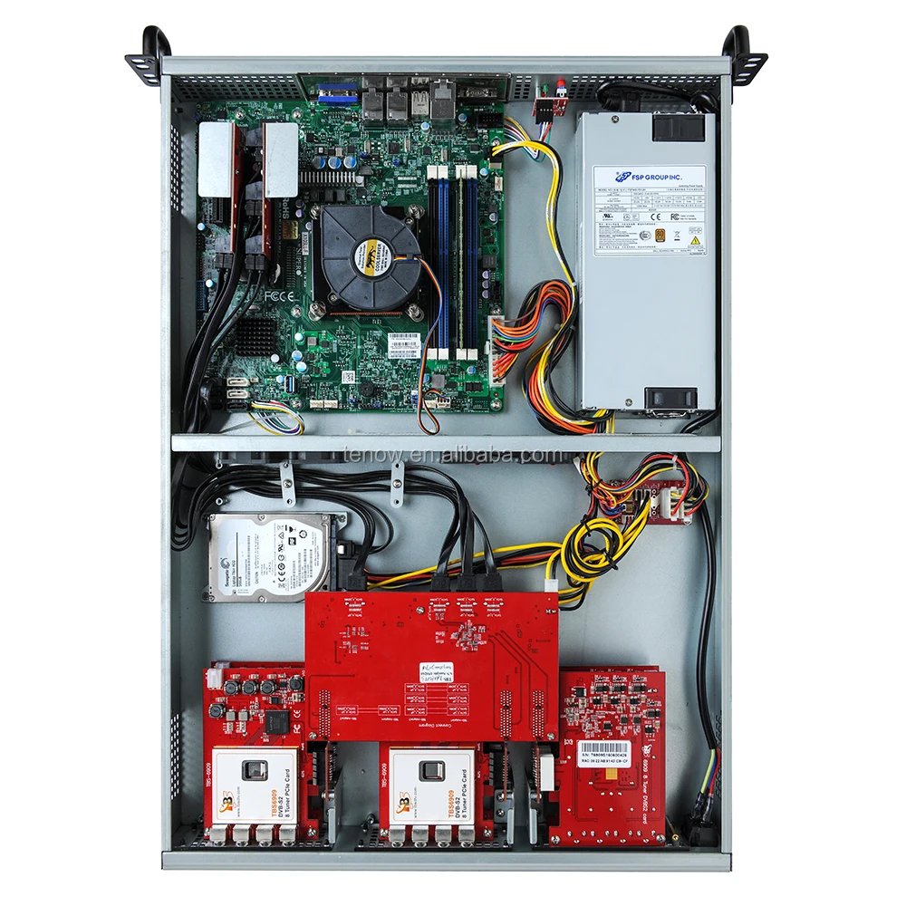 
TBS MOI-V IPTV Streaming Sever,support up to 48 TV tuners , with 6 x TBS6909 