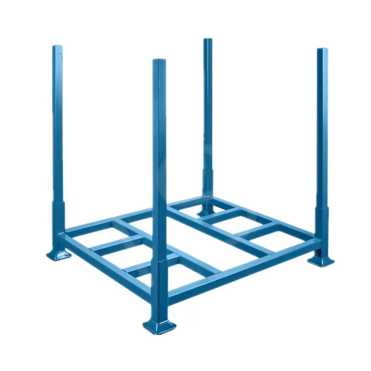 High duty metal stacking rack high steel storage commercial stacking tire rack