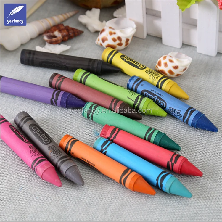 Great price multicolor baby crayons safe crayon wax bulk crayons for toddlers
