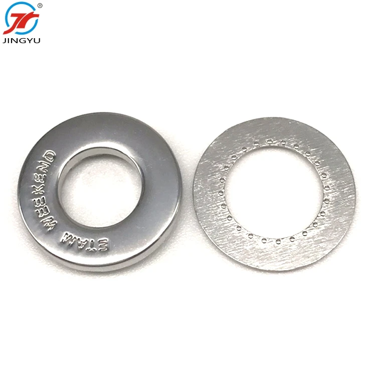 New arrival charms custom eyelet metal engraved claw curtain grommets for clothing