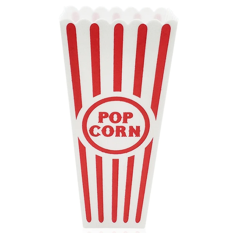 Высококачественное пластиковое ведро для попкорна с индивидуальным логотипом и пластиковая коробка для попкорна