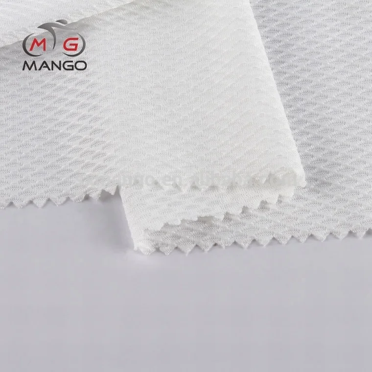 China supplier moisture-wicking poly knitted bird eye mesh fabric