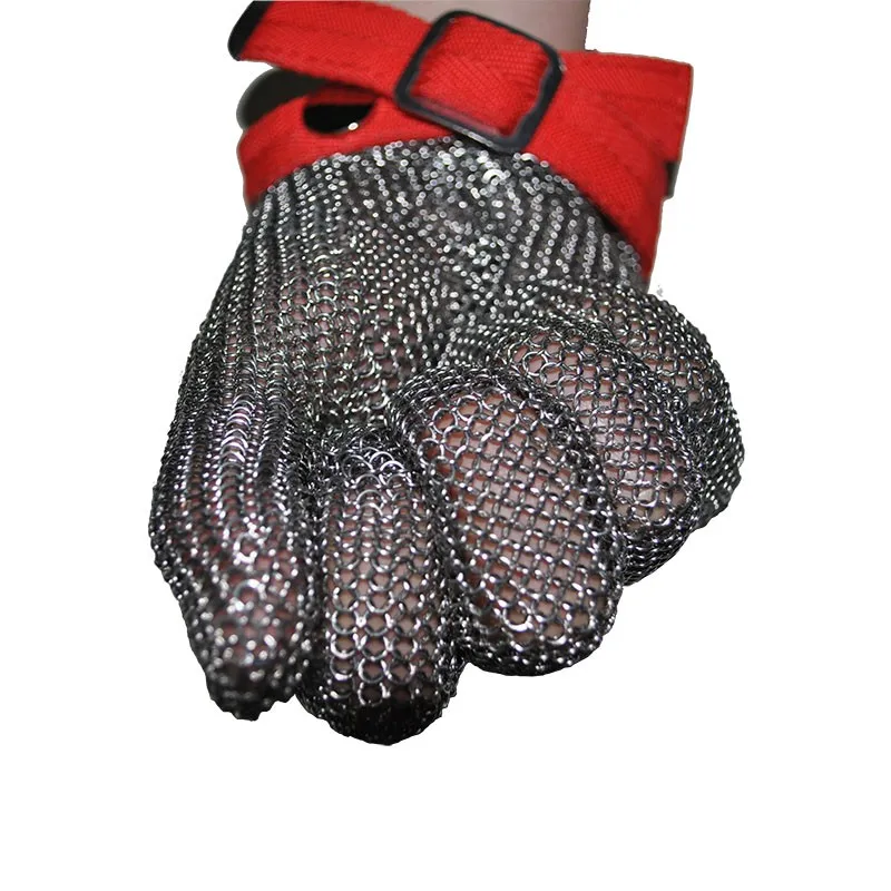 316L Stainless Steel Mesh Butcher Slaughter Meat Cutting Fishing Safety Gloves