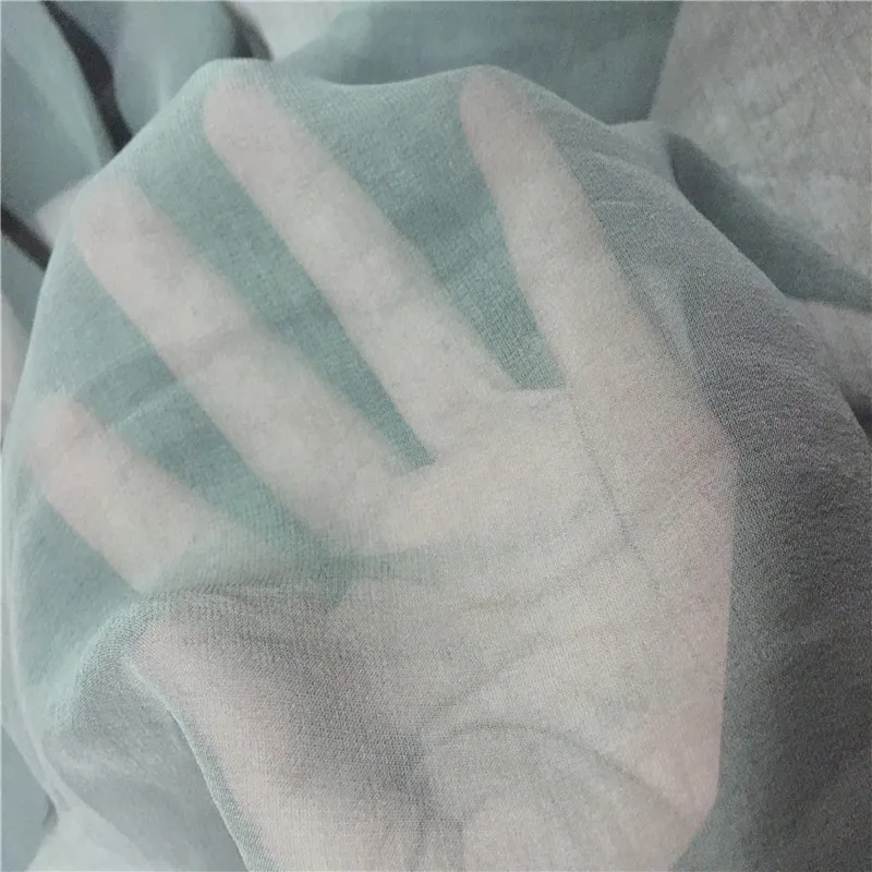 
Pure Silk50% Viscos50% Georgette dyed fabric 