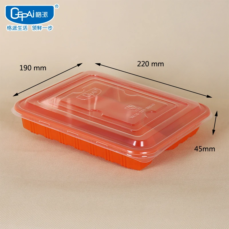 Eco-Friendly Disposable Microwave Degradable Plastic Food Containers 5kg Load Capacity for Hot Food Storage