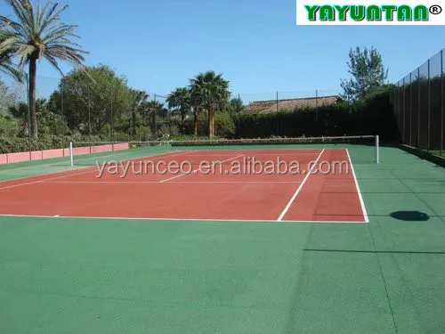 Synthetic outdoor basketball court flooring raw material