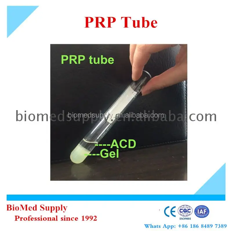 BEMEDIKPRP CE Certified 15ml prp tube with sodium citrate with gel sodium citrate