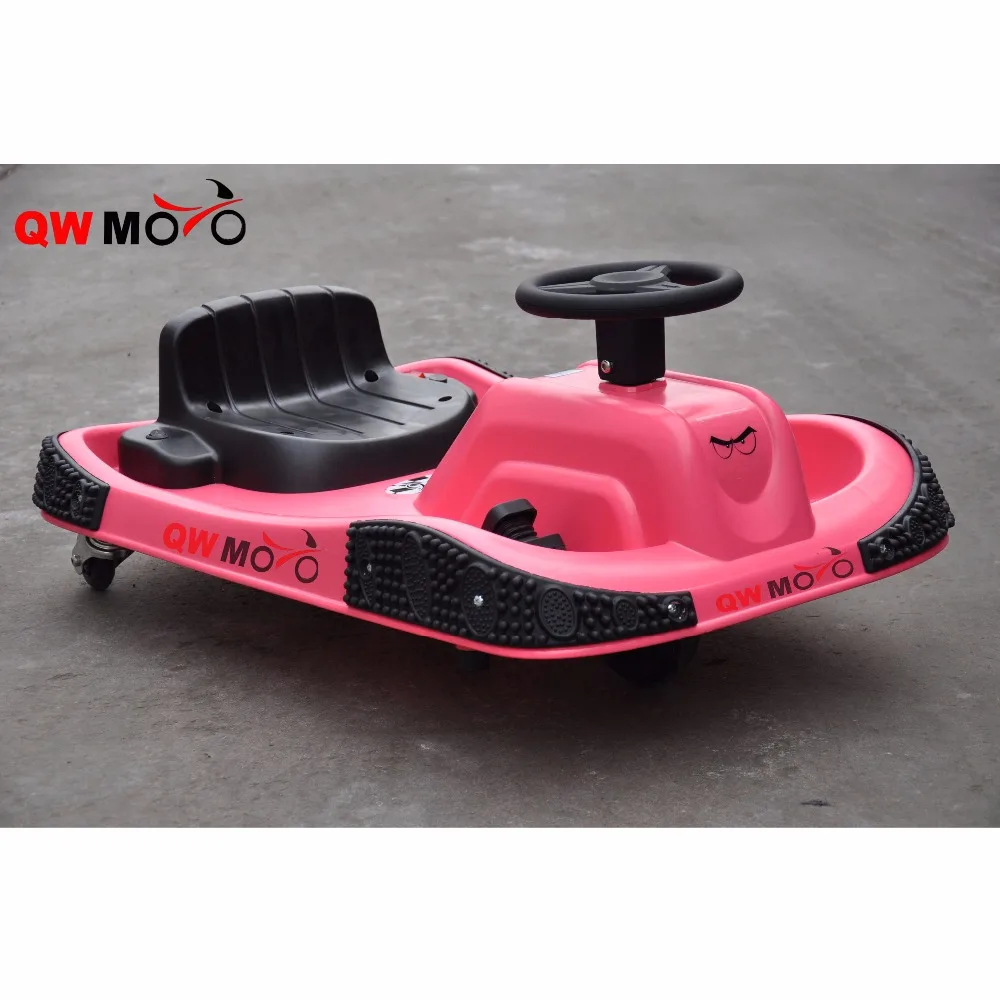 QWMOTO CE 100W Crazy Kart Electric Drift Bumper Cars for kids