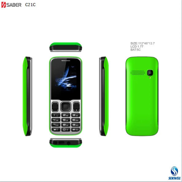 
OEM 2G mobile feature phone 1.77inch SC6533 GSM cell phone 