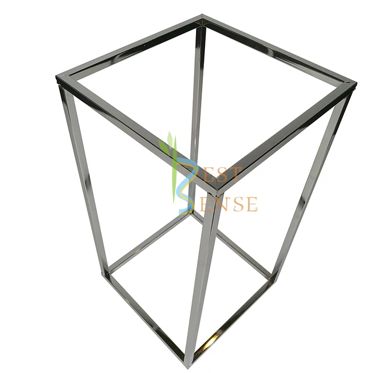 
Party popper Rectangle silver frame centerpieces for wedding table 