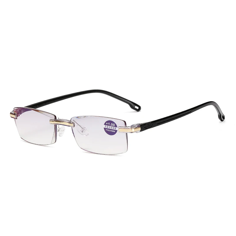Rimless Frameless Rectangle Fashion Readers Reading Glasses For Men Women