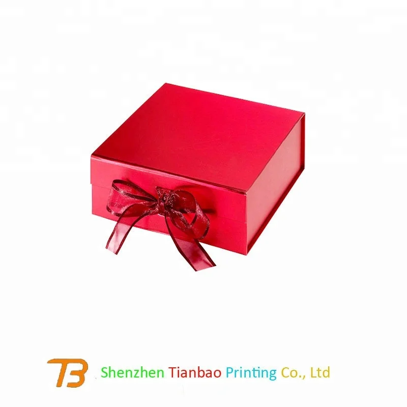 Beautiful design wedding door gifts packaging small mini paper gift box with ribbon