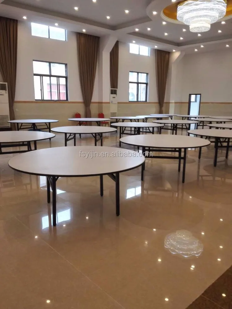 Round Banquet Folding Table PVC Table outdoor wedding table