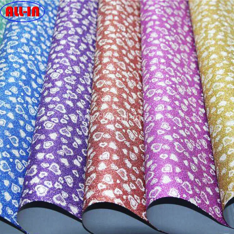 Pvc self adhesive transparent glitter thermal lamination film